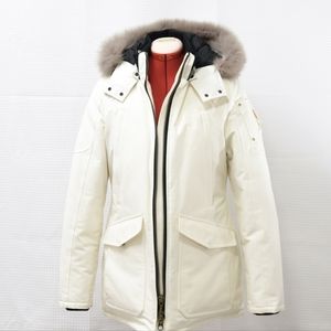 Moose Knuckles Fire River White Size M